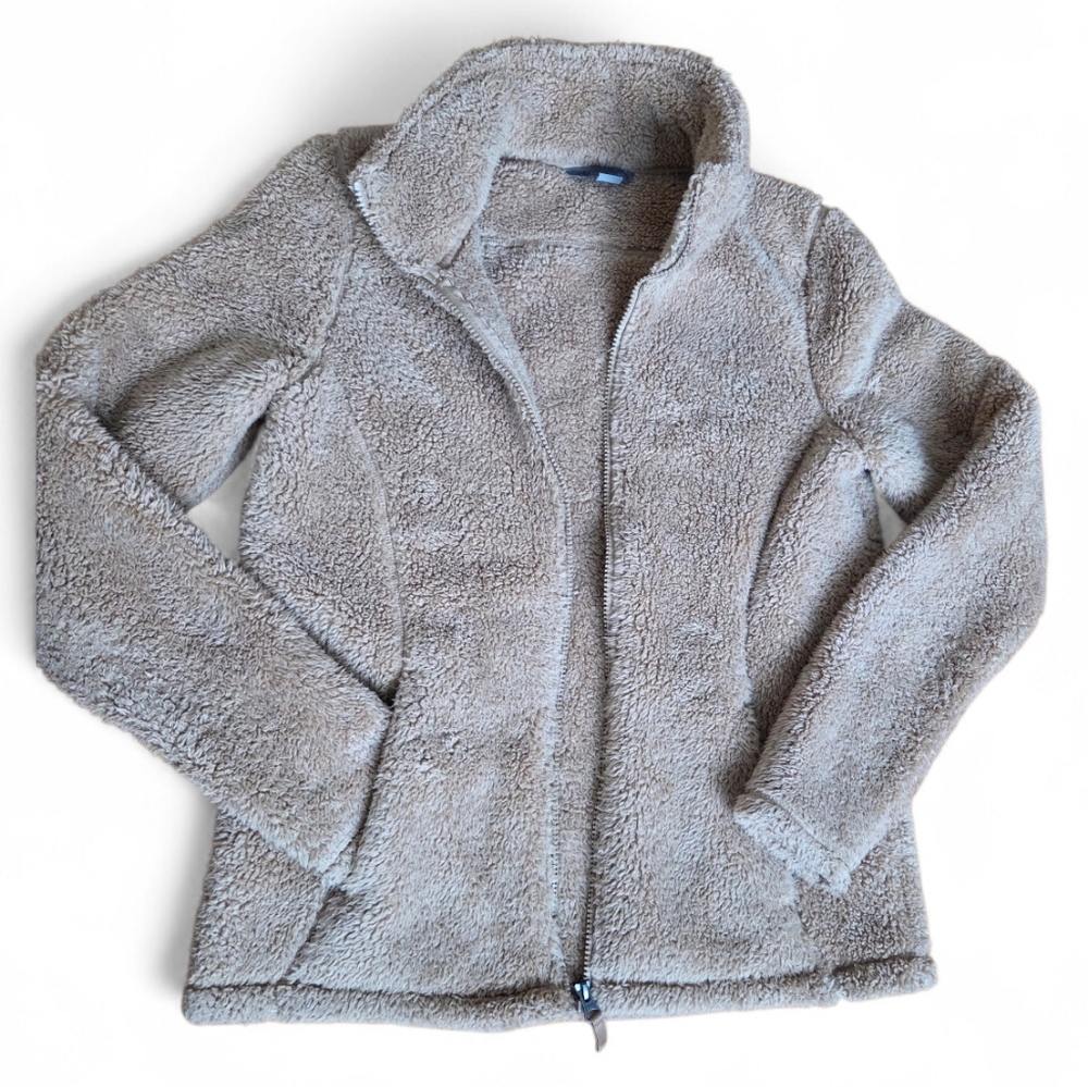 2/35$ Cozy Women's Sherpa Zip-Up Jacket in Tan